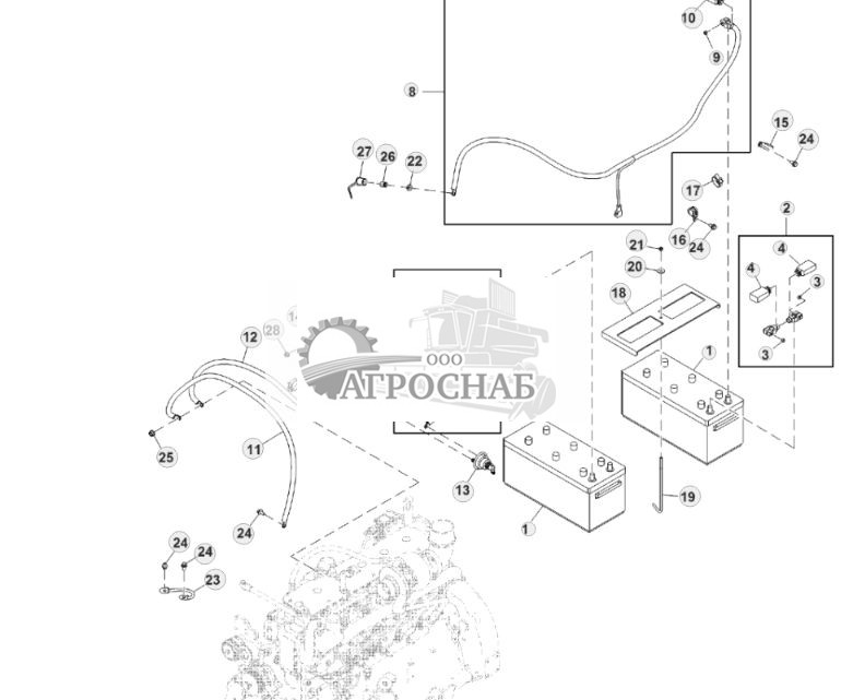 Батареи и кабели батарей (1400 А (ток холодного запуска)) (двигатель 6068HDW75) ( - 676587) - ST8509 365.jpg